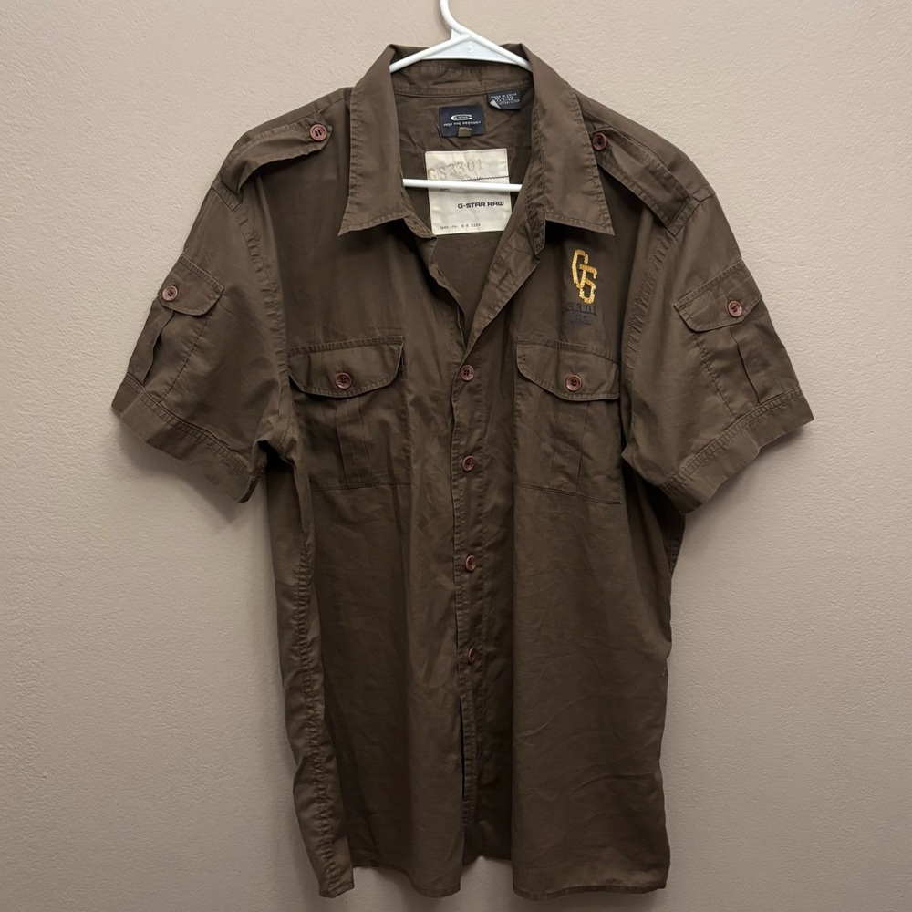 G-Star Raw Short Sleeve Button-down Shirt Size XXL